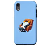 Funny Penguin VR Chaise de Jeu Chill Nerd Coque pour iPhone XR