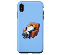 Funny Penguin VR Chaise de Jeu Chill Nerd Coque pour iPhone XS Max