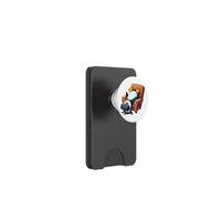 Funny Penguin VR Chaise de Jeu Chill Nerd PopSockets PopWallet pour MagSafe