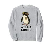Funny Penguin WTF est un mème politique de protestation tarifaire Sweatshirt