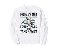 Funny Pharmacy Tech Squad CPhT Pharmacien Assistant Sweatshirt