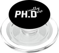 Funny PhD Shirt Phinally Finally Done Graduation Gift Her PopSockets PopGrip pour MagSafe