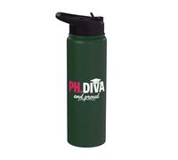 Funny PhD Student Graduate Ph.D Diva Really and Proud Stainless Steel Insulated Water Bottle