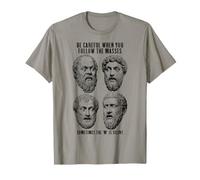 Funny Philosophy Socrate Aurelius Aristote Platon Masses T-Shirt