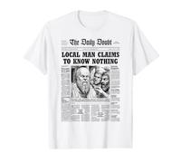 Funny Philosophy Socrate Journal Know Nothing Philosopher T-Shirt Graphique avec Valeur