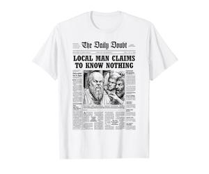 Funny Philosophy Socrate Journal Know Nothing Philosopher T-Shirt Graphique avec Valeur