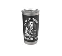 Funny Philosophy Spinoza Determinism Ice Cream Philosophe Gobelet isotherme en acier inoxydable double paroi