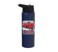 Funny Phlebotomy Just The Tip I Promise Phlebotomist Stainless Steel Insulated Water Bottle