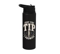 Funny Phlebotomy Just The Tip I Promise Phlebotomist Stainless Steel Insulated Water Bottle