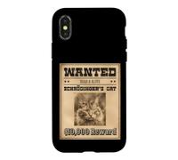 Funny Physics Joke Wanted Schrodinger's Cat Dead and Alive Coque pour iPhone X/XS