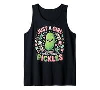 Funny Pickle Costume, Just a Girl Who Loves Pickles Débardeur