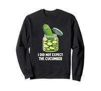 Funny Pickle Jar Cucumber Visual Joke Sweatshirt