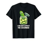 Funny Pickle Jar Cucumber Visual Joke T-Shirt