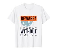 Funny Pickleball Humour Beware I Swear Without Notice T-Shirt Graphique avec Valeur