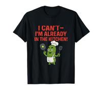 Funny Pickleball Kitchen Court Paddle Humour T-Shirt