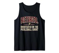 Funny Pickleball Retired Undefeated on The Court Débardeur