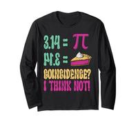 Funny Pie 3.14 Pi Day Math Coincidence Mathematics Teacher Manche Longue