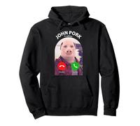 Funny Pig Meme John Pork Appelle Répondre Appel Téléphone Sweat à Capuche