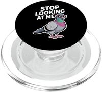 Funny Pigeon Stop Looking Me pour Les Amoureux des Oiseaux PopSockets PopGrip pour MagSafe