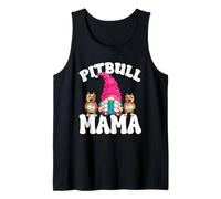 Funny Pitbull Graphic for Women Dog Lover GNOME Pitbull Mama Débardeur