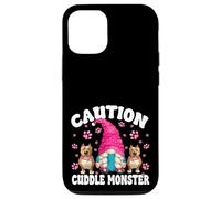 Funny Pitbull Graphic for Women Girl Caution Cuddle Monster Coque pour iPhone 12/12 Pro