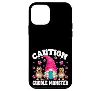Funny Pitbull Graphic for Women Girl Caution Cuddle Monster Coque pour iPhone 12 Mini