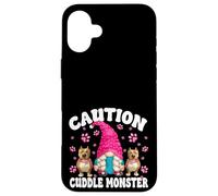 Funny Pitbull Graphic for Women Girl Caution Cuddle Monster Coque pour iPhone 16 Plus
