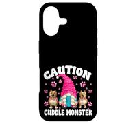 Funny Pitbull Graphic for Women Girl Caution Cuddle Monster Coque pour iPhone 17