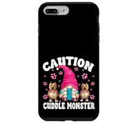 Funny Pitbull Graphic for Women Girl Caution Cuddle Monster Coque pour iPhone 7 Plus/8 Plus