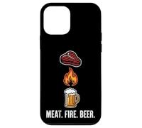 Funny Pitmaster Barbecue Fumoir Grill Fête Cadeau Viande Feu Bière Coque pour iPhone 12 Mini