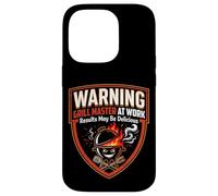 Funny Pitmaster Barbecue Fumoir Grill Party Cadeau Master at Work Coque pour iPhone 14 Pro