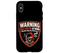 Funny Pitmaster Barbecue Fumoir Grill Party Cadeau Master at Work Coque pour iPhone X/XS