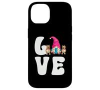 Funny Pitt Bull Dog GNOME Graphic for Mom I Love My Pitbulls Coque pour iPhone 14