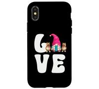 Funny Pitt Bull Dog GNOME Graphic for Mom I Love My Pitbulls Coque pour iPhone X/XS