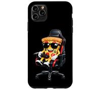 Funny Pizza Gamer Controller Chaise de Gamer Tranche de Niveau Alimentaire Coque pour iPhone 11 Pro Max
