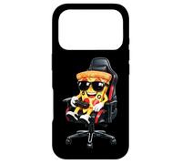Funny Pizza Gamer Controller Chaise de Gamer Tranche de Niveau Alimentaire Coque pour iPhone 17 Pro