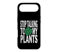 Funny Plant Lover Stop Talking to My Plants Monstera Design Coque pour iPhone Air