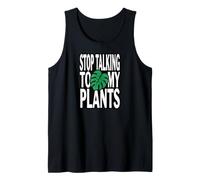 Funny Plant Lover Stop Talking to My Plants Monstera Design Débardeur