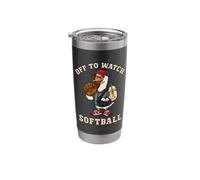 Funny Player Goose Off to Watch Softball Lover Game Day Boys Gobelet isotherme en acier inoxydable double paroi