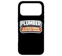 Funny Plumber A Little Crack Never Hurt Nobody Joke Citation Coque pour iPhone 17 Pro Max