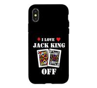 Funny Poker - I Love Jack King Off - Poker Player Tournament Coque pour iPhone X/XS
