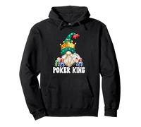 Funny Poker King GNOME Graphic for Men for Casino Night Sweat à Capuche