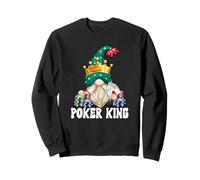 Funny Poker King GNOME Graphic for Men for Casino Night Sweatshirt