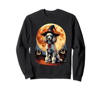 Funny Poodle Witch Spooky Ghost Halloween Costume Sweatshirt