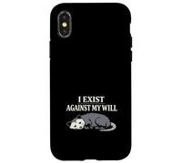 Funny Possum Dead Inside Dark Humour Introvert Burnout Coque pour iPhone X/XS