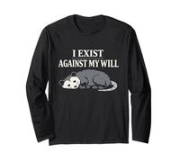 Funny Possum Dead Inside Dark Humour Introvert Burnout Manche Longue
