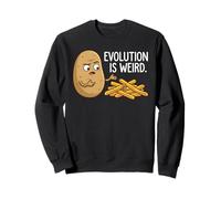 Funny Potato Evolution est Un Jeu de Mots étrange pour Les Frites Sweatshirt
