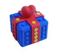 Funny Prank Gift Box | PP, 50g, 6.5x6.5x7.1cm | Novelty Valentine's Day | Desk Decor Joke Toy In Pink/Red/Blue