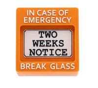 Funny Prank Toy, Break Glass Desk Decor, Resignation Joke Box with Realistic Design, Office Gag Accessory, Novelty Desk Decor with Hilarious Style, Men Women Friends for Office Shelf Retirement Party