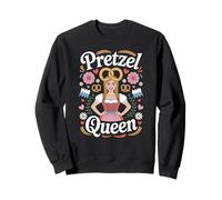 Funny Pretzel Queen Dirndl Biergarten Oktoberfest Beer Sweatshirt